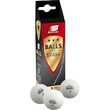 Set 3 mingi tenis de masa Sunflex 3 stele SX40+, ITTF, plastic