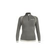 Bluza dama maneca lunga 1/4 zip bourgogne M