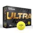 Set mingi golf Wilson ULTRA galbene 15 bucati