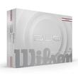 Set mingi golf Wilson DUO Soft albe TRK360 rosu, 12 bucati