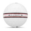 Set mingi golf Wilson DUO Soft albe TRK360 rosu, 12 bucati
