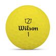 Set mingi golf Wilson DUO Soft 2025 galbene 12 bucati