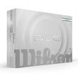 Set mingi golf Wilson DUO Soft albe TRK360 verde, 12 bucati