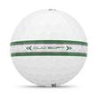 Set mingi golf Wilson DUO Soft albe TRK360 verde, 12 bucati