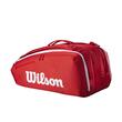 Geanta tenis Wilson SUPER TOUR RED 15PK 2025