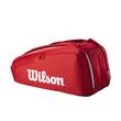Geanta tenis Wilson SUPER TOUR RED 9PK 2025