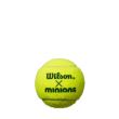 Set mingi tenis pentru copii Wilson MINIONS, punct verde, 3 bucati