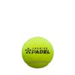 Set 3 mingi padel Wilson Premier Padel galbene