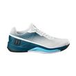 Pantof  tenis barbati Wilson Rush Pro 4.0 Clay Wh/Blue Coral/Blu