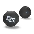 Set 2 mingi squash Wilson Staff punct albastru jucatori incepatori