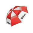 Umbrela Wilson Double Canopy 62”, unisex, alb/rosu