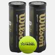 Set 2 cutii cu 3 mingi padel Wilson Premier Padel Speed galbene