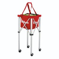 Cart de tenis Wilson 150 mingi, rosu