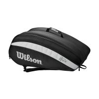 Geanta Wilson Roger Federer Team, unisex, 12 rachete, negru