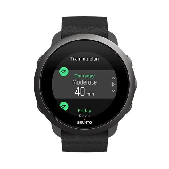 Ceas sport Suunto 3 All black, unisex, negru 