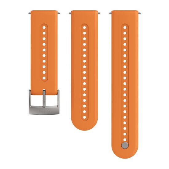 Curea ceas Suunto 24 ATH7 silicone granite orange marime S+M