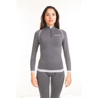 Bluza dama maneca lunga 1/4 zip bourgogne M