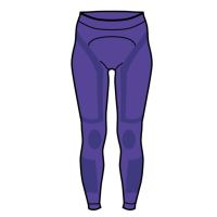 Legging dama con massaggio prugna M