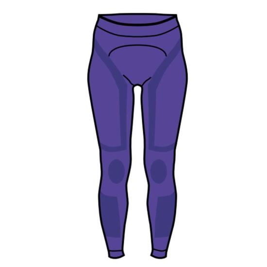 Legging dama con massaggio prugna M