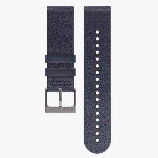 Curea ceas Suunto 22 URB6 piele granite blue marime M
