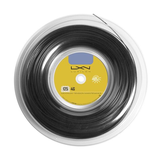 Rola racordaj Luxilon 4G black 125, 200M, negru