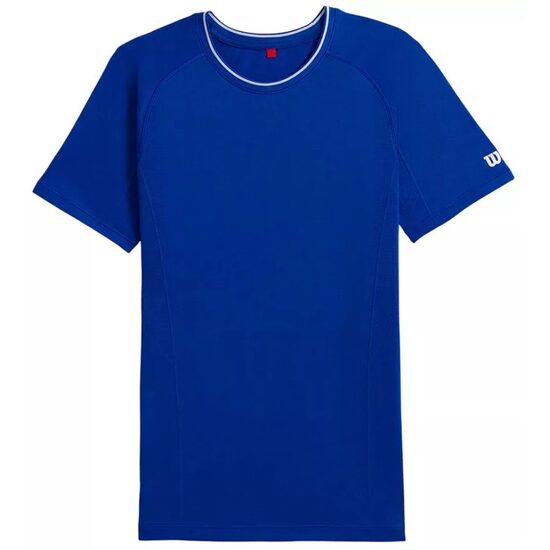 Tricou barbati fara cusaturi Wilson TEAM CREW ROYAL BLUE 2XL