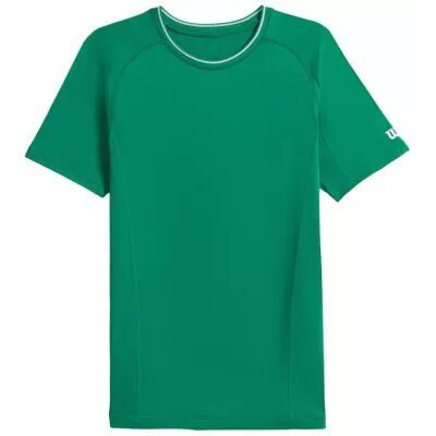Tricou barbati fara cusaturi Wilson TEAM CREW COURTSIDE GREEN 2XL