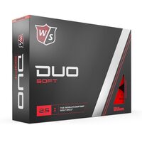 Set mingi golf Wilson Duo Soft rosii 12 bucati