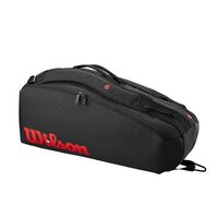 Geanta tenis Wilson CLASH V3 Black/Infrared pentru 6 rachete