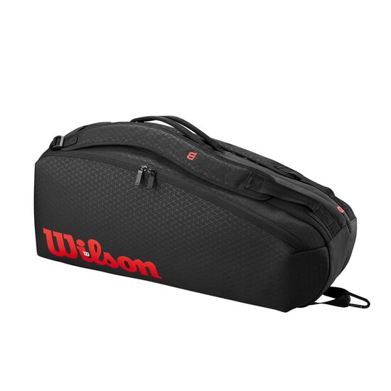 Geanta tenis Wilson CLASH V3 Black/Infrared pentru 6 rachete
