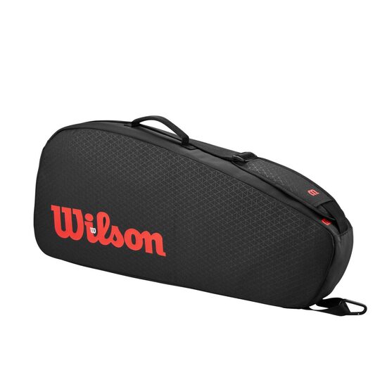 Geanta tenis Wilson CLASH V3 Black/Infrared pentru 3 rachete