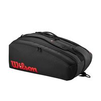 Geanta tenis Wilson CLASH V3 Black/Infrared pentru 15 rachete