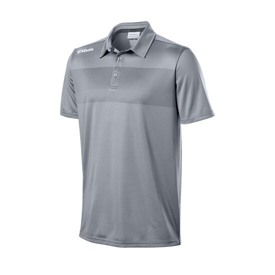 Tricou golf barbati Wilson TOUR POLO Grey XL