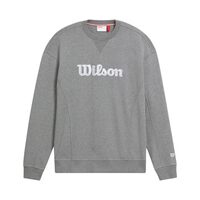 M TEAM SCRIPT CREWNECK MED GRAY HTHR L