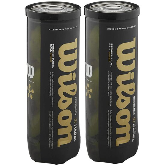 Set 2 cutii cu 3 mingi padel Wilson Premier Padel Speed galbene