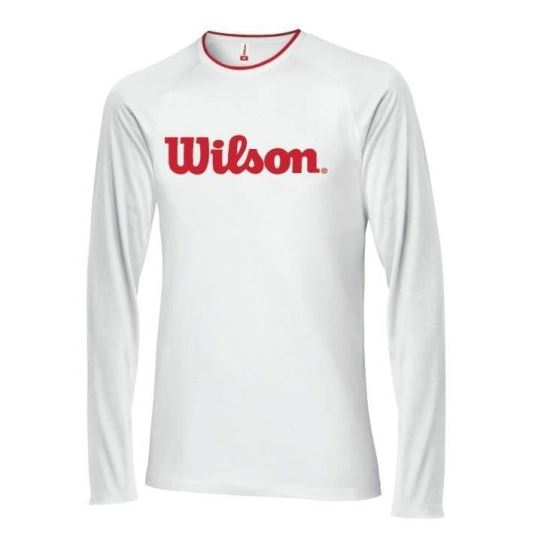 Bluza Wilson LSLEEVE  WHI 11, barbati, alb, L