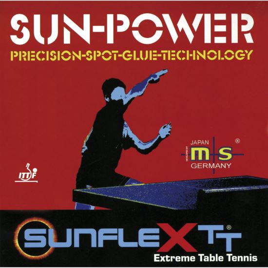 Fata paleta tenis masa, Sunflex Sun Power, 2.0mm, rosu