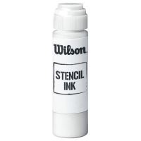 Sablon de cerneala Wilson pentru rachete tenis, alb