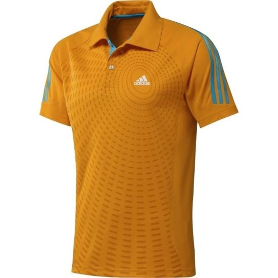 Tricou polo Adidas Atake, barbati, portocaliu