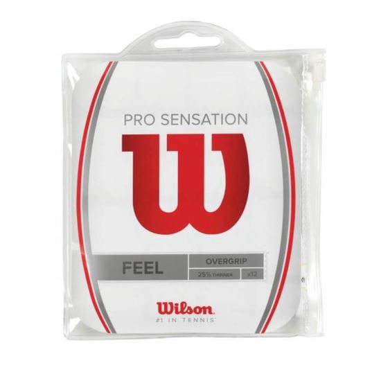 Set 12 bucati overgrip Wilson PRO Sensation, alb