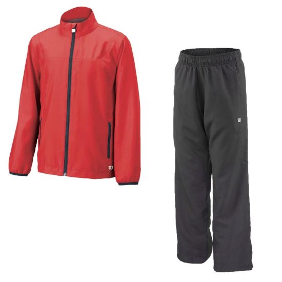 Trening Wilson Team Woven Warmup, copii, rosu, XS/116 cm