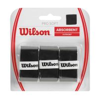Set 3 bucati overgrip Wilson PRO Soft, negru