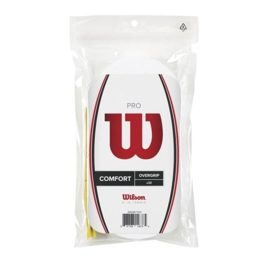 Set 30 bucati overgrip Wilson PRO albe