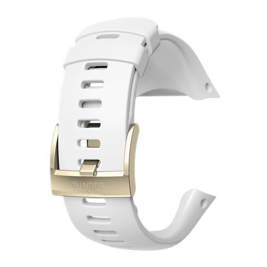 Curea ceas Suunto Spartan Trainer Wrist HR Steel, alb/auriu
