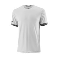 Tricou Wilson Team Solid Crew, barbati, alb