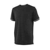 Tricou Wilson Team Solid Crew, baieti, negru