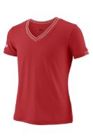 Tricou Wilson Team V-Neck, fete, rosu