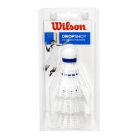 Set fluturasi badminton, WIlson Dropshot, alb