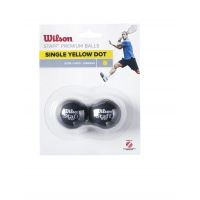 Set 2 mingi squash Wilson Staff punct galben jucatori avansati