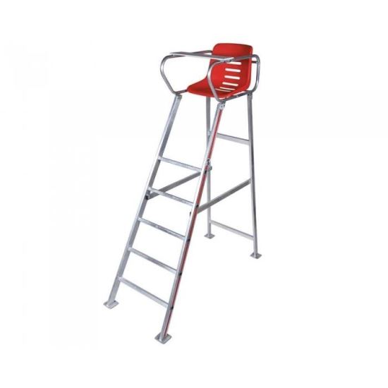 Scaun arbitru tenis Court Royal, din aluminiu, rosu